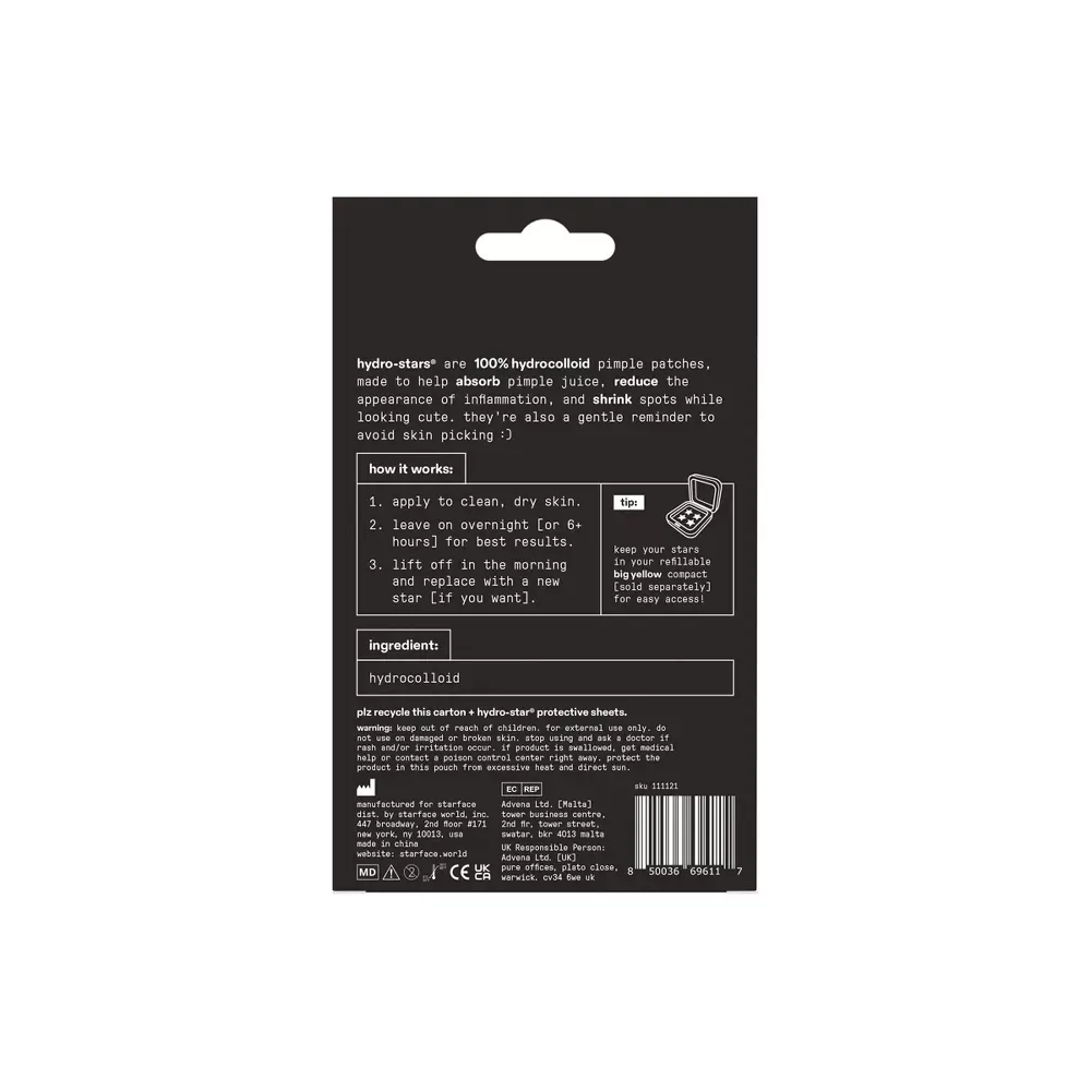 ★ STARFACE HYDRO-STAR PIMPLE PATCH REFILL SHEET - BLACK STAR (Black Sheets) – photo 3