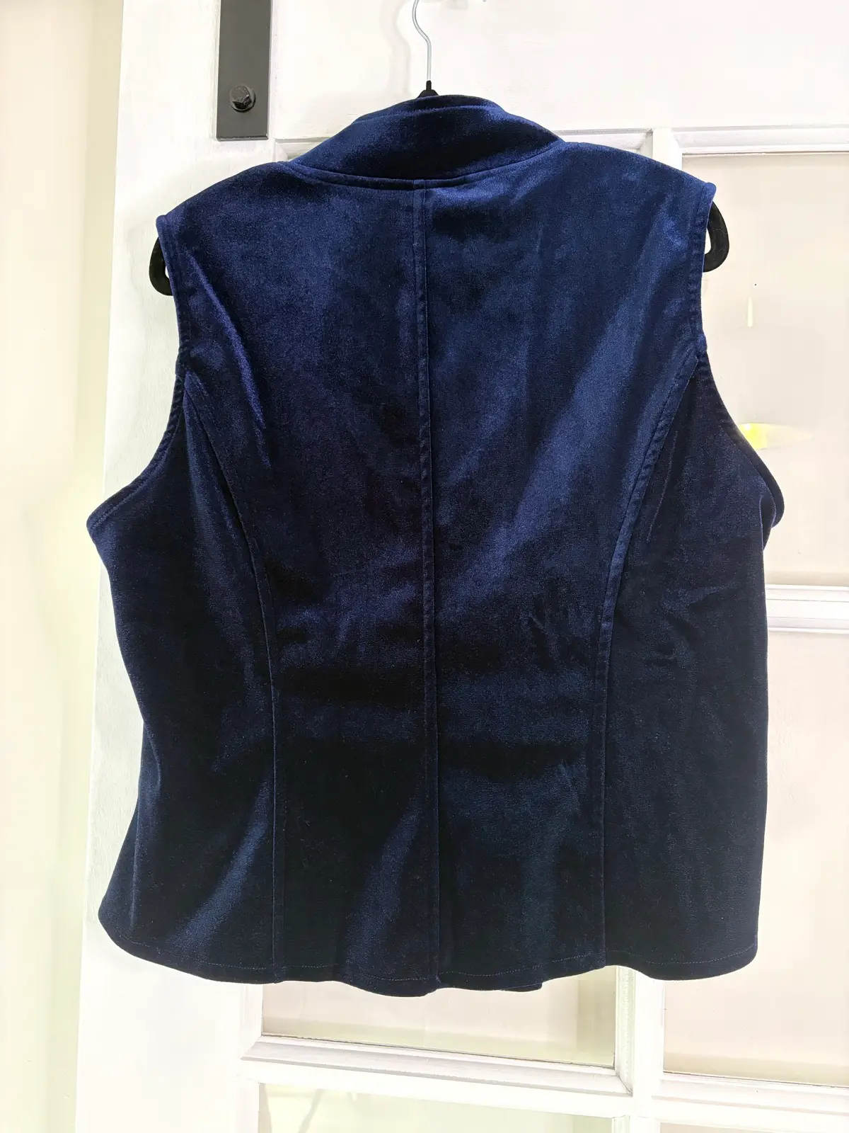 Navy Velvet Waistcoat Size XL – photo 4