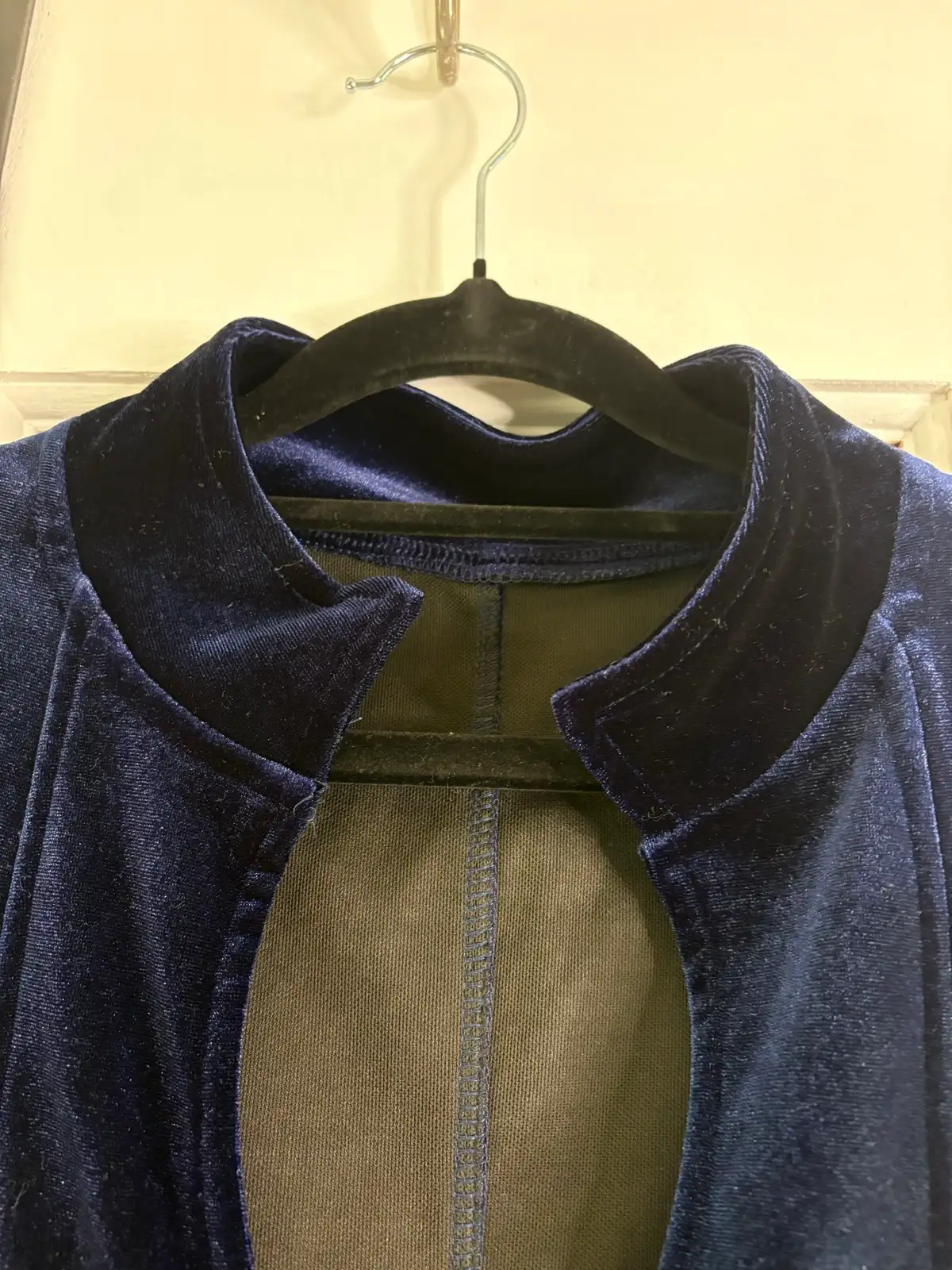 Navy Velvet Waistcoat Size XL – photo 2