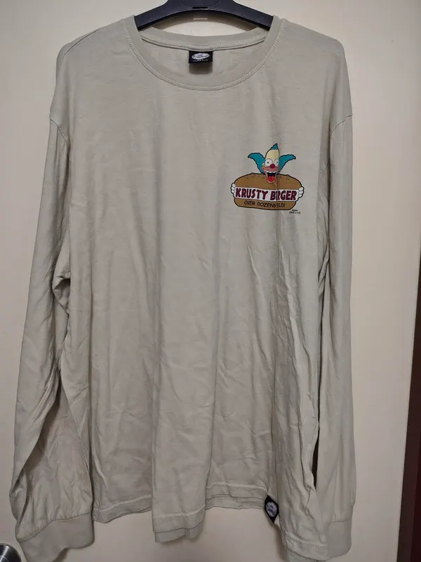 The Simpsons Krusty Burger long sleeve shirt size 3XL