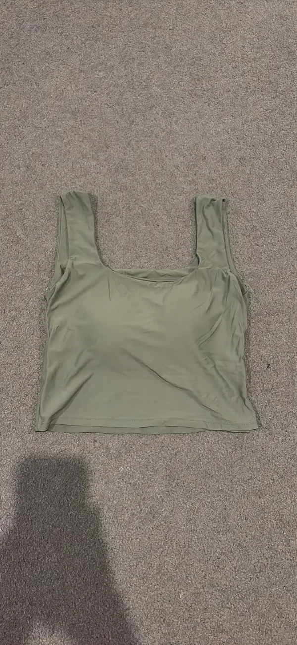 Green Tank (with built in bra)