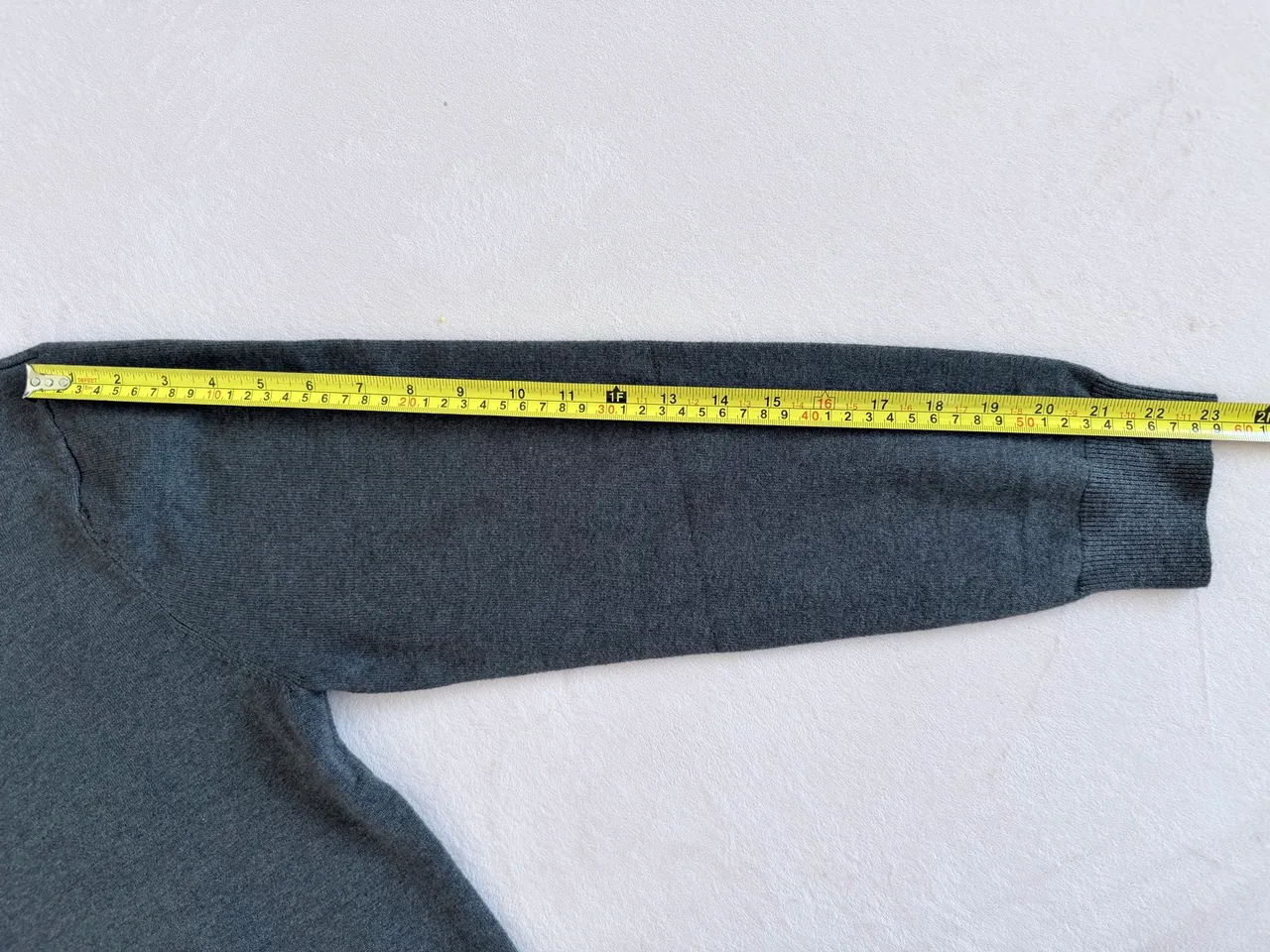 Charcoal Grey Quarter-Zip Knit Polo Sweater — photo 5