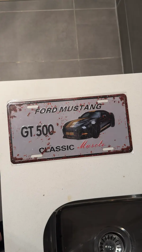 Mustang GT500 collector plate and stubby holder