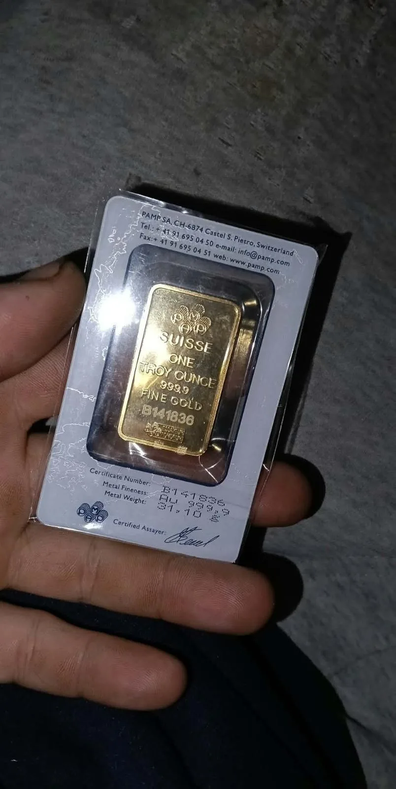 1 ounce PAMP gold bar – photo 2