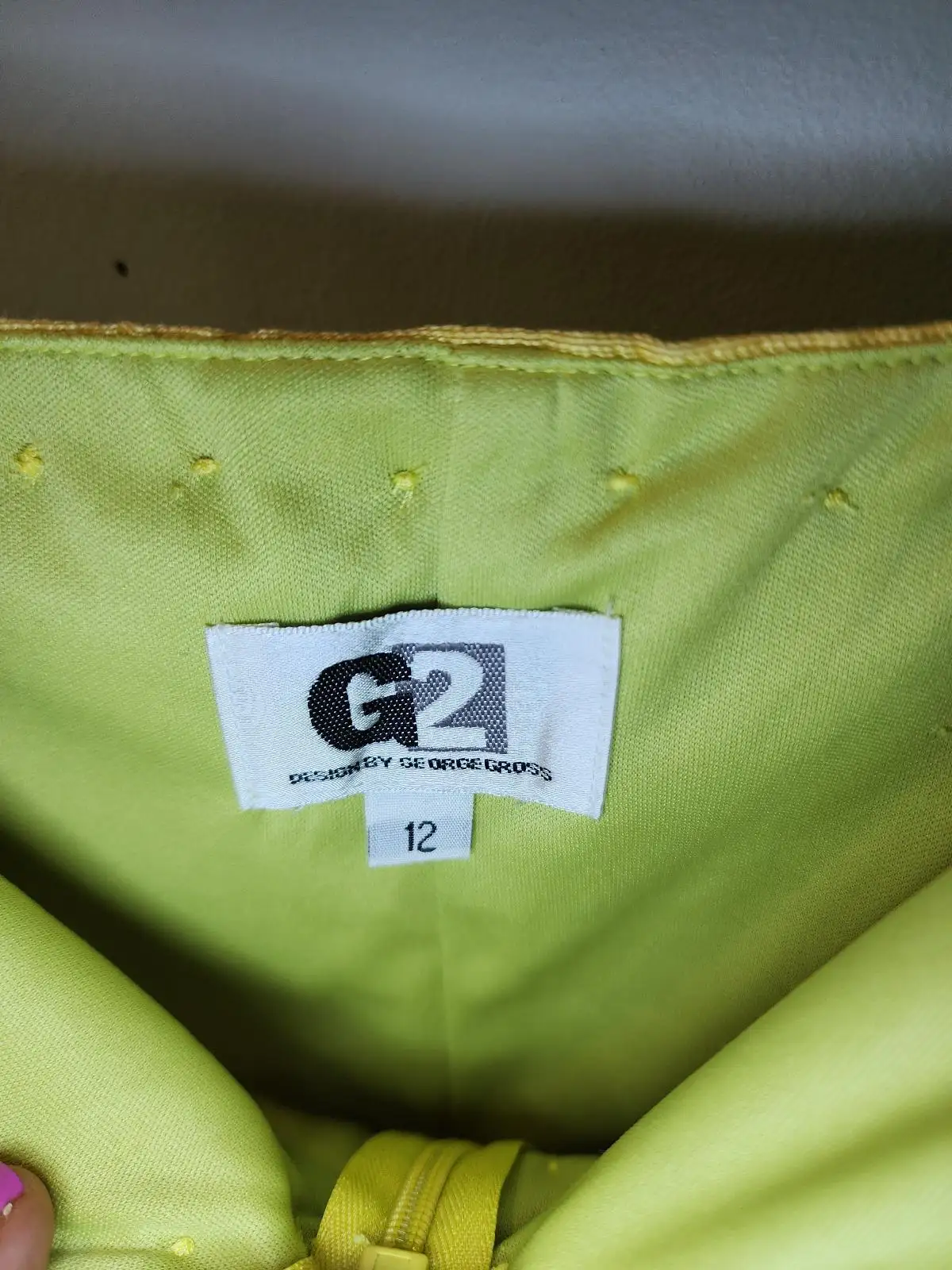 G2 Design by George Gross Dopamine Dressing Lime Yellow Burnout Corset Top 12 Y2 – photo 3