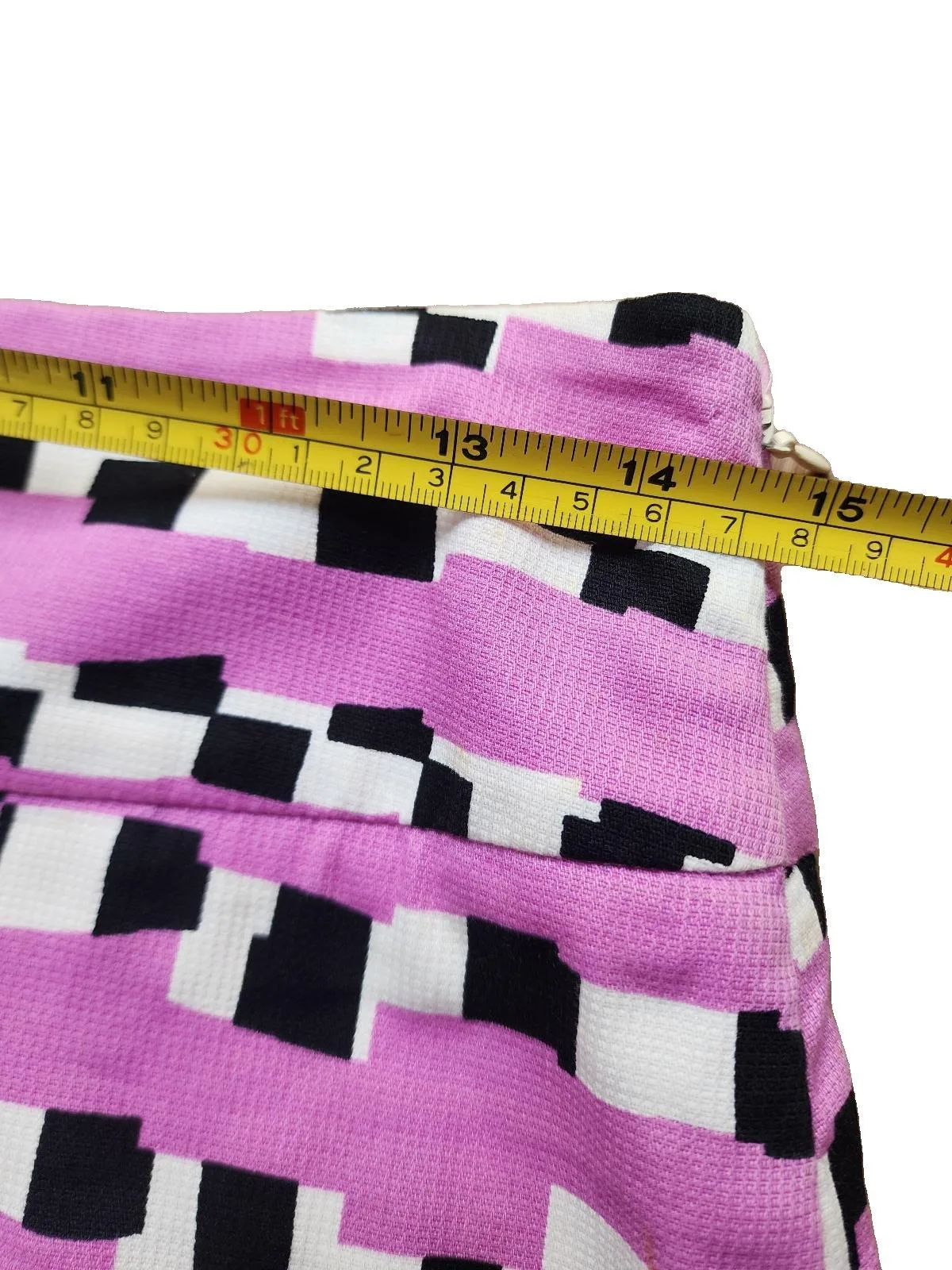 iBLUES Max Mara Geometric Retro Y2K Cotton Pleated Mod Mini Skirt 8-10 — photo 6