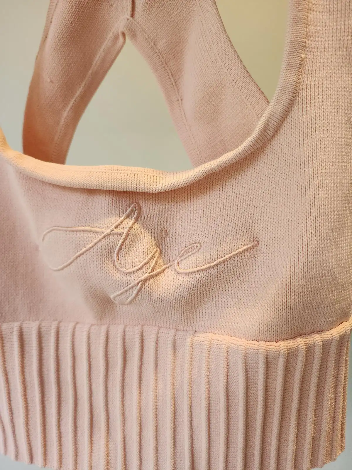 Aje Pink Cross Back Balletcore Coquette Crop Top Size XS – photo 5