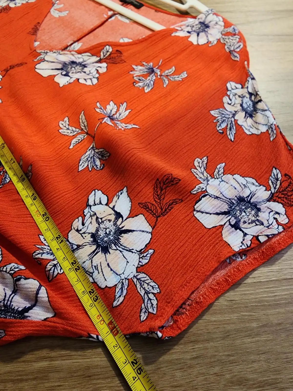 Caroline Morgan Orange Floral Tropical Casual Midi Dress Size 18 Plus Size – photo 8