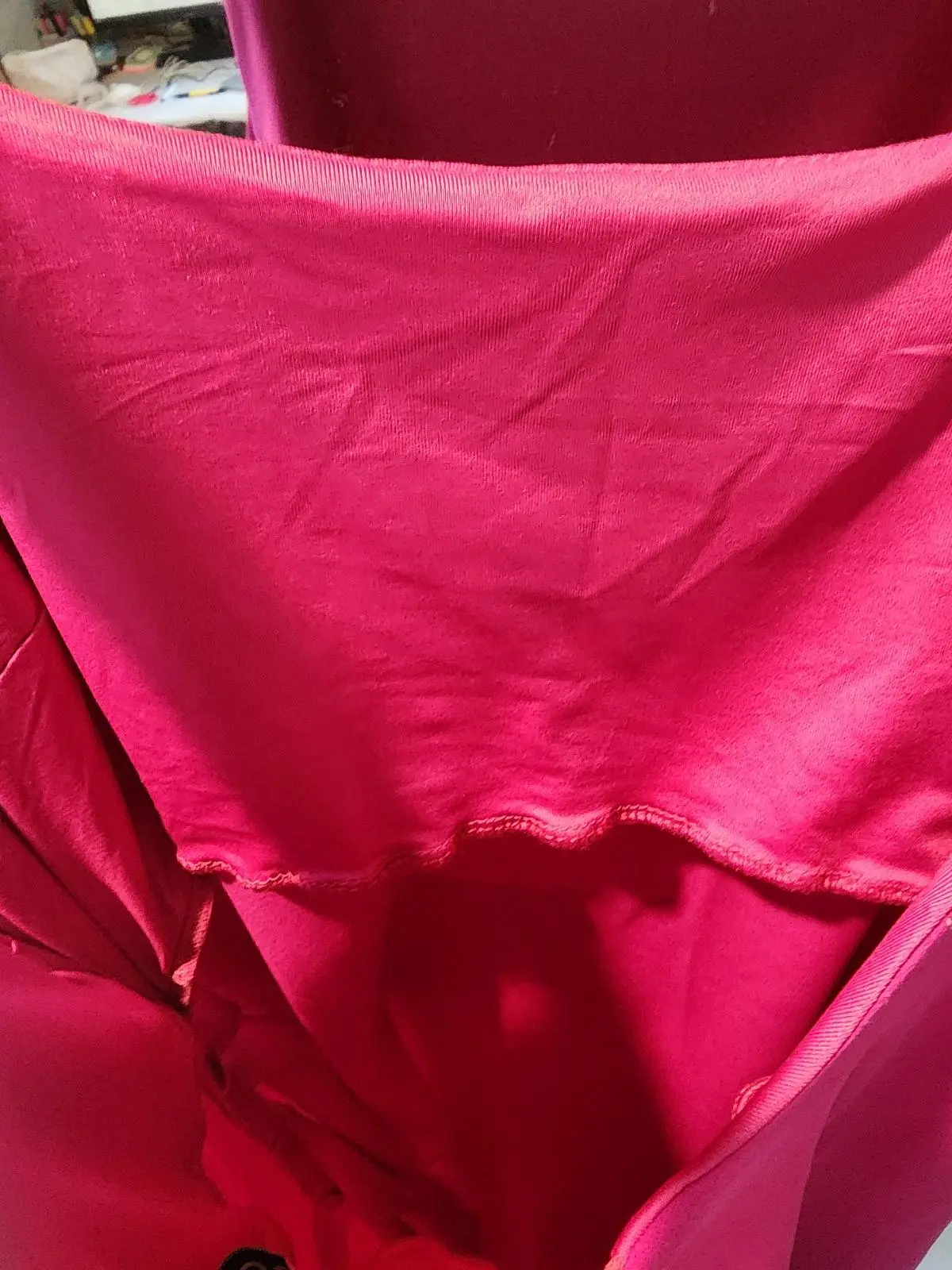 YH & Co Hot Pink Drape Front Dress Size 5XL 22 Evening Cocktail Plus Size – photo 6