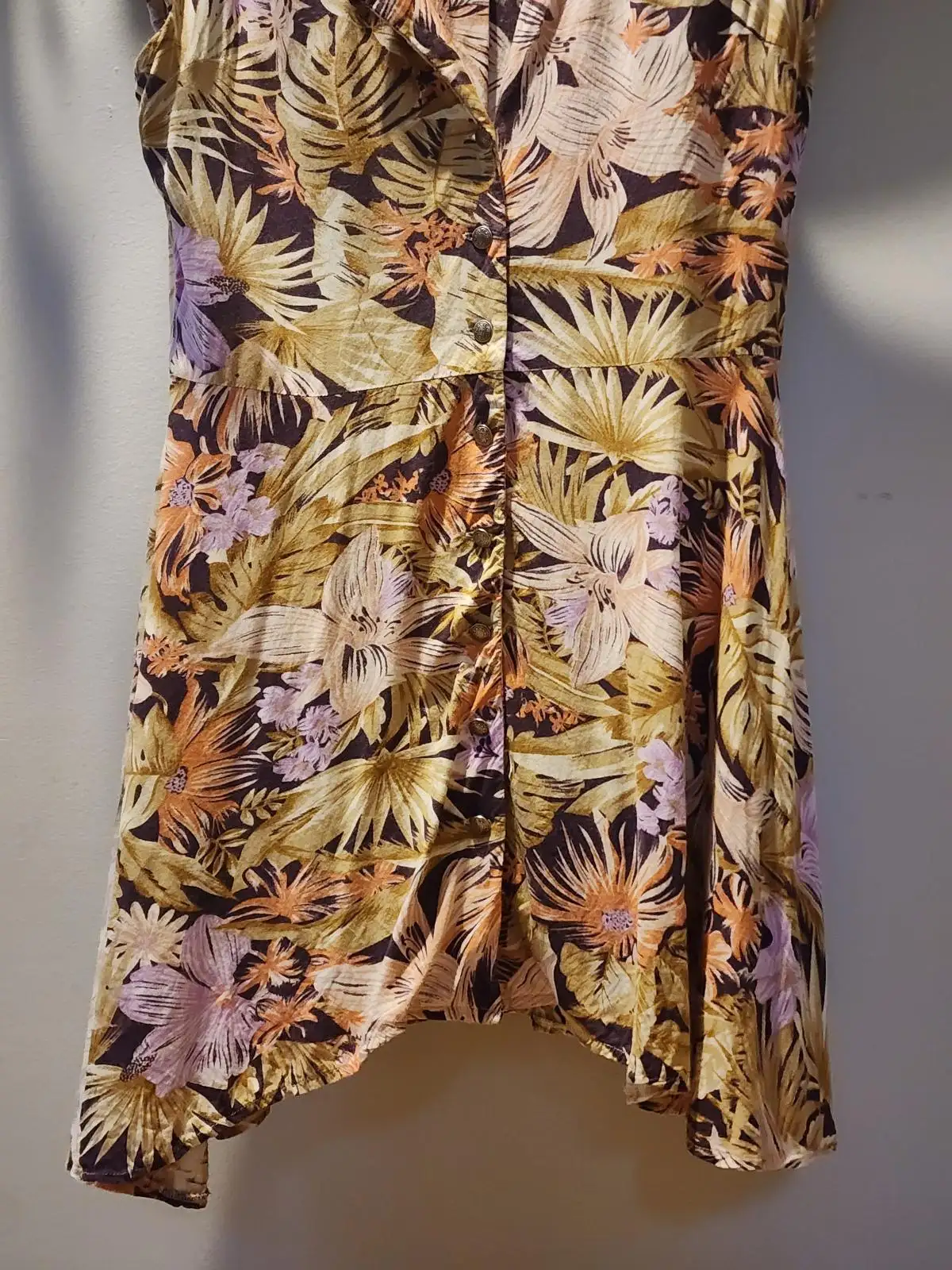 Wrangler Womens L Tropical Floral Coastal Cowgirl Mini Dress Boho Western AU 12 – photo 7