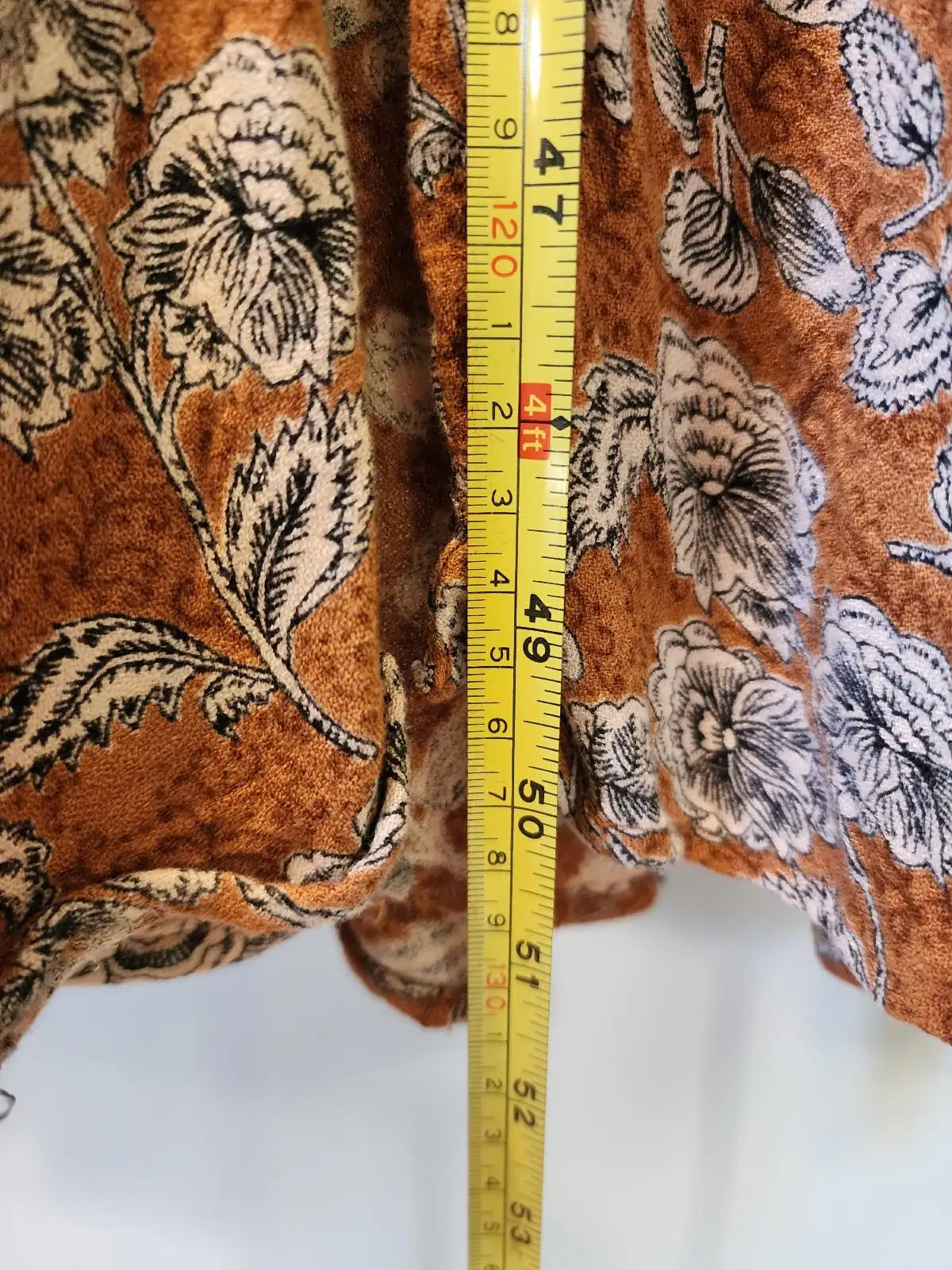 Talisman Rust Terracotta Floral Coastal Cowgirl Festival Earthy Boho Maxi Dress – photo 11