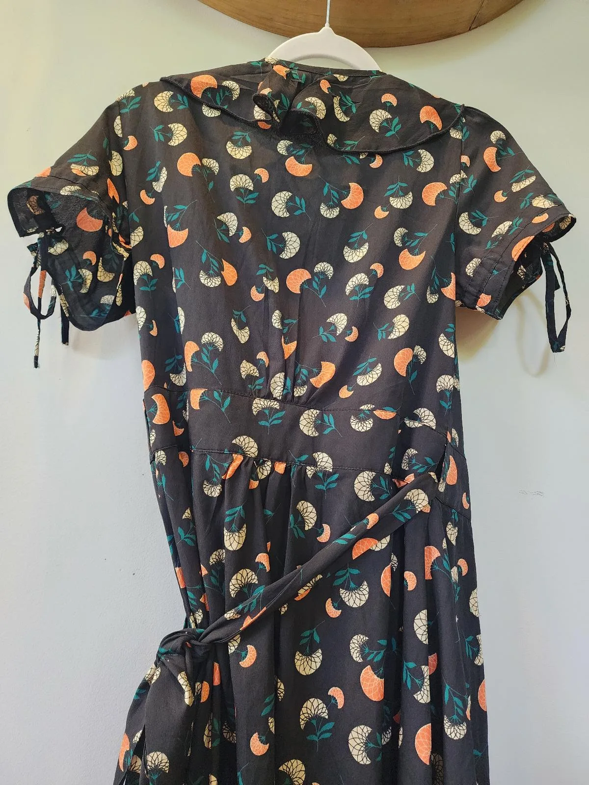 Uttam Boutique Floral Sequined Wrap Dress | Size UK 10 / US 2-4 — photo 8