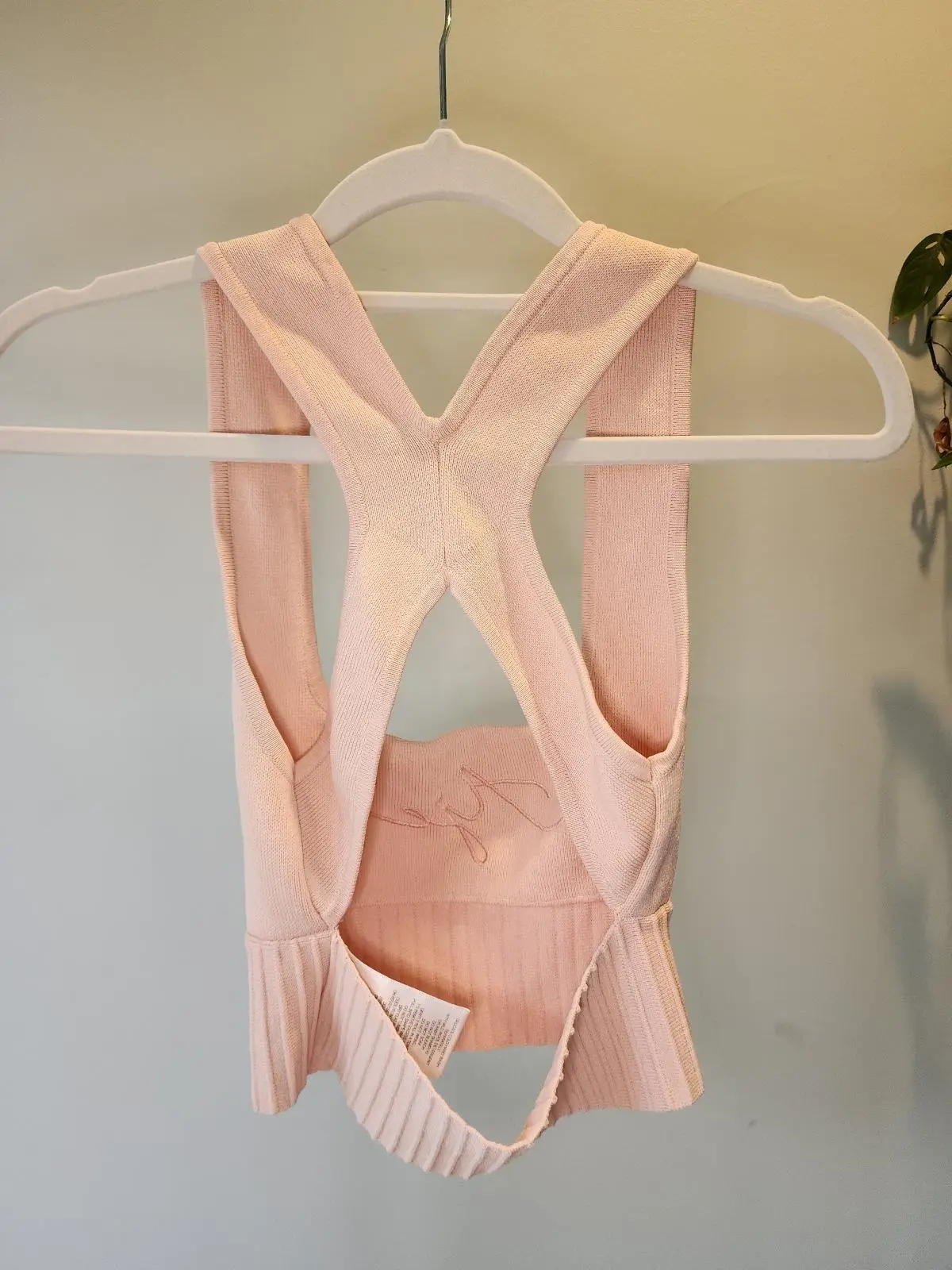 Aje Pink Cross Back Balletcore Coquette Crop Top Size XS – photo 6