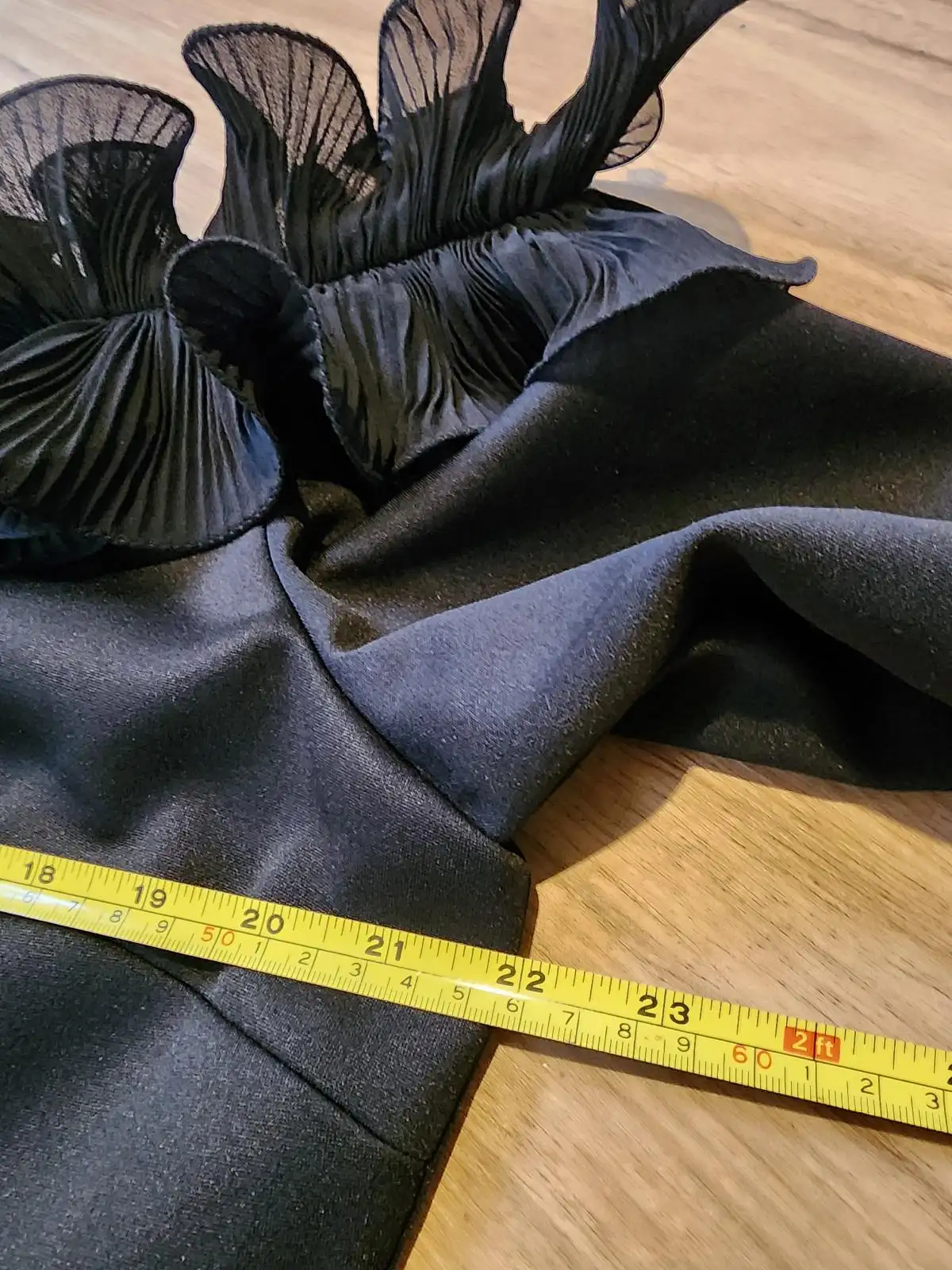 MONTIQUE Plus Size Glam Frill Off Shoulder Top Fits Size 16 18 Black Evening Pep – photo 10
