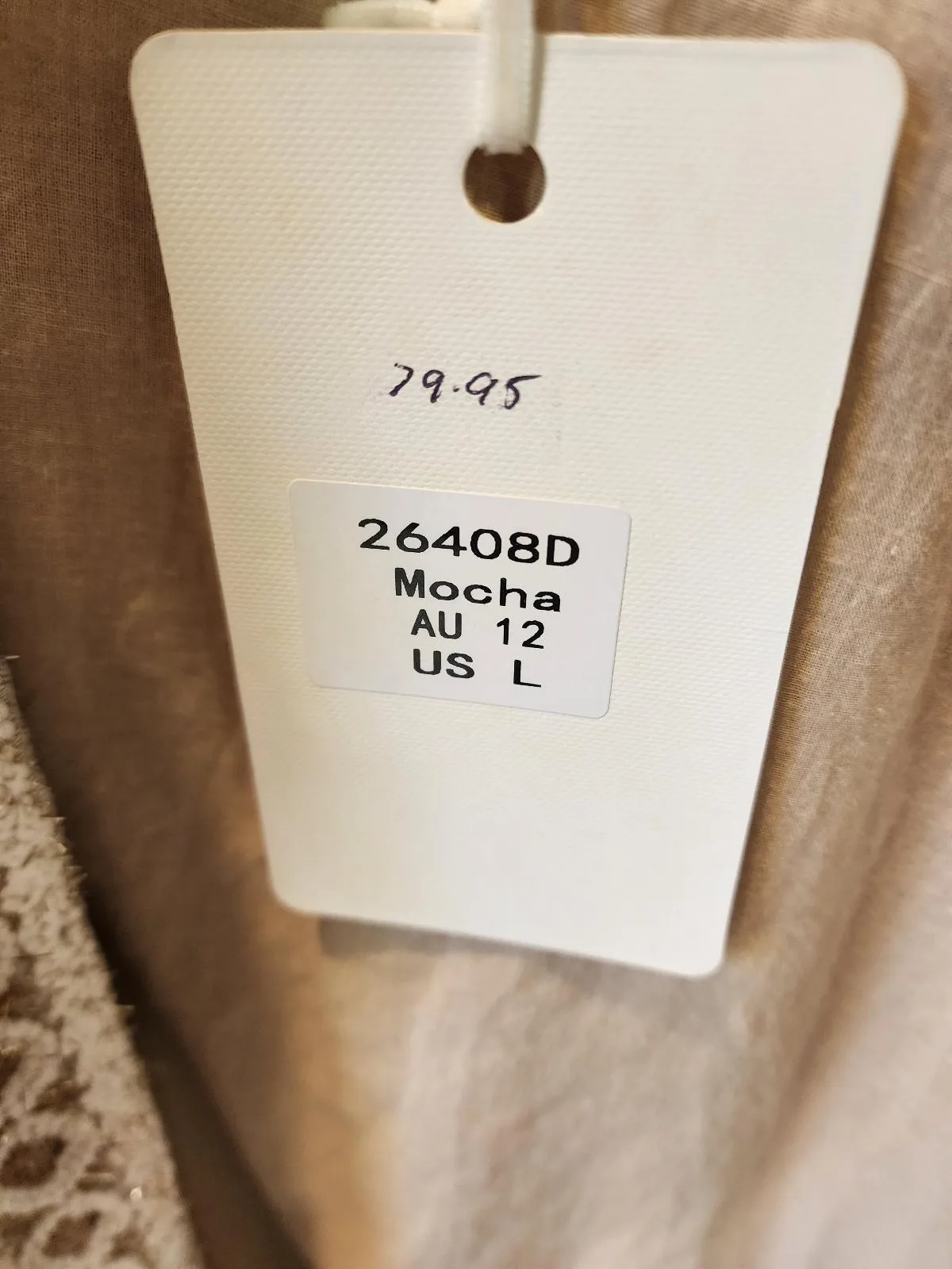 NWT Indikah by Angel Biba Boho Kimono Cardigan Jacket Mocha Fringe Sequin L 12 – photo 4