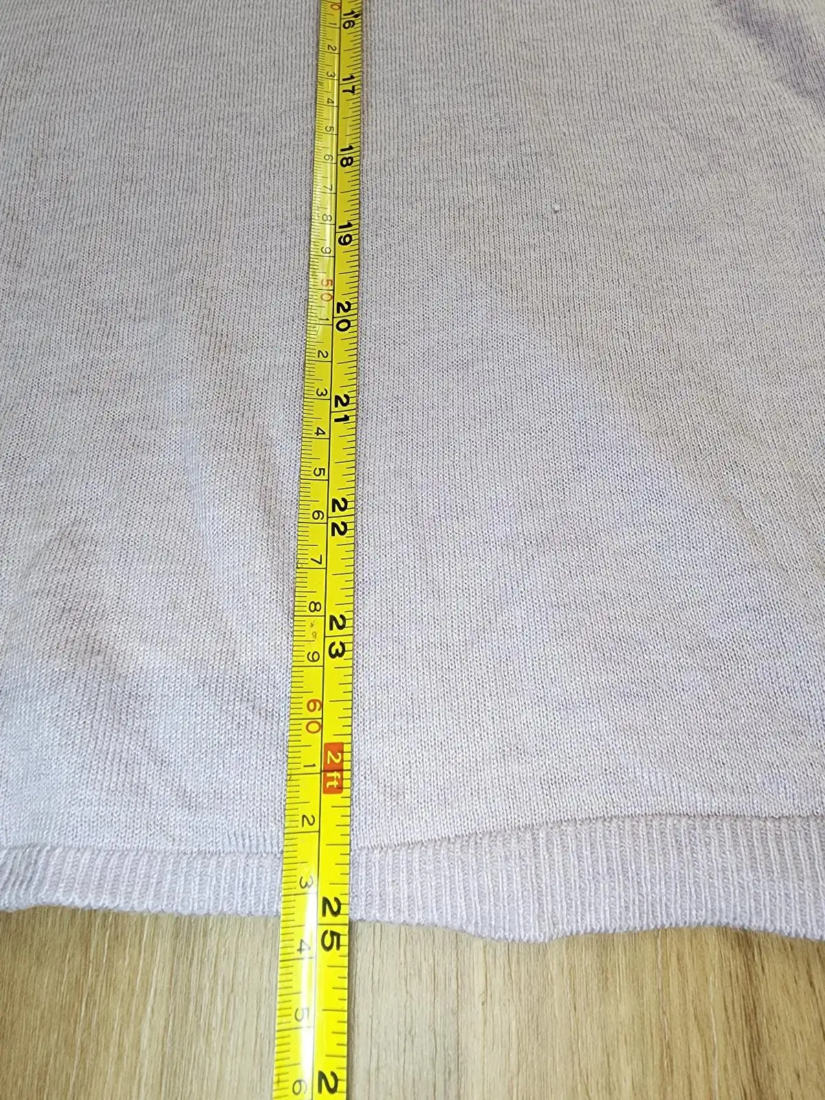 MNG V-Neck Cashmere Blend Sweater Size S Lilac Pastel Knit Jumper Clean Girl – photo 8