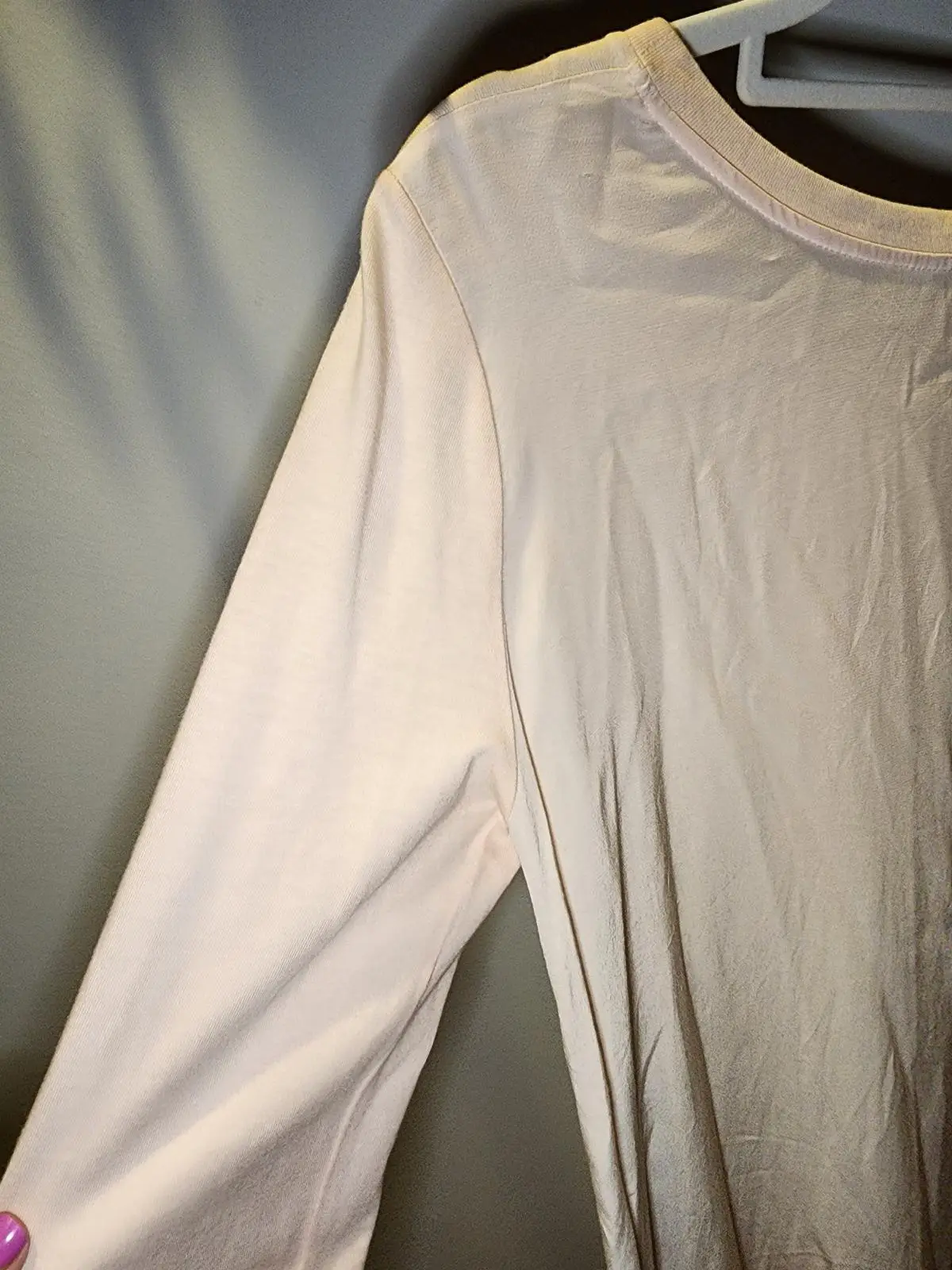 Seed Heritage Blush Pink Long Sleeve Ruffle Hem Top Size XS Pastel Swing Tunic – photo 8