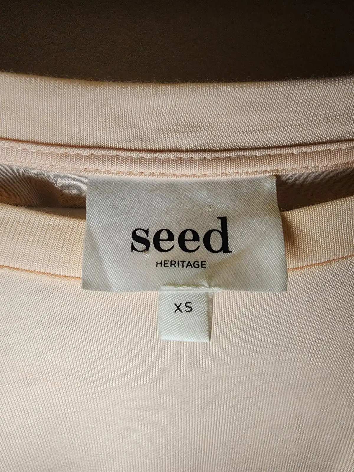 Seed Heritage Blush Pink Long Sleeve Ruffle Hem Top Size XS Pastel Swing Tunic – photo 5
