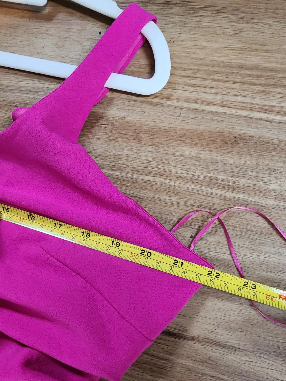 YH & Co Hot Pink Drape Front Dress Size 5XL 22 Evening Cocktail Plus Size – photo 8