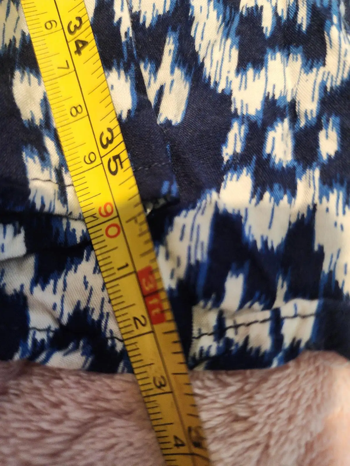 Old Navy Boho Ikat Geometric Tunic Dress | Navy Blue & White Small (AU 8-10) – photo 7