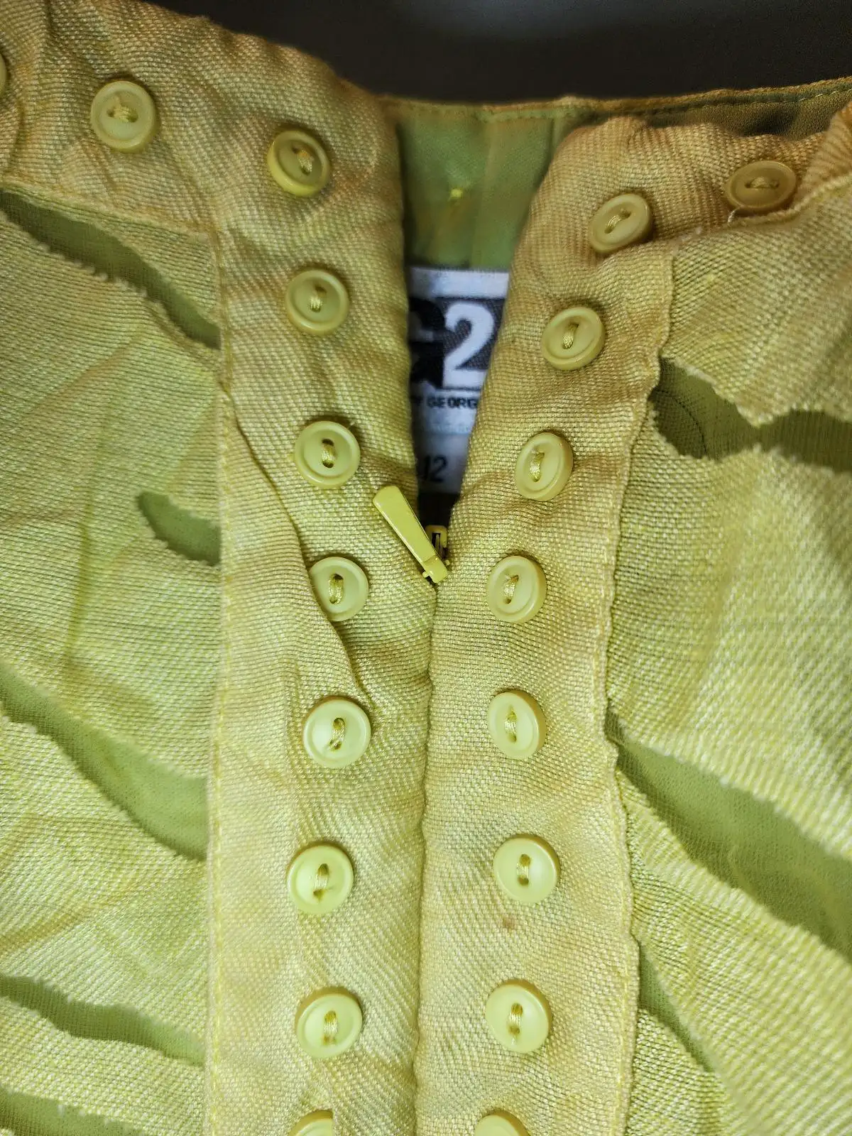 G2 Design by George Gross Dopamine Dressing Lime Yellow Burnout Corset Top 12 Y2 – photo 5
