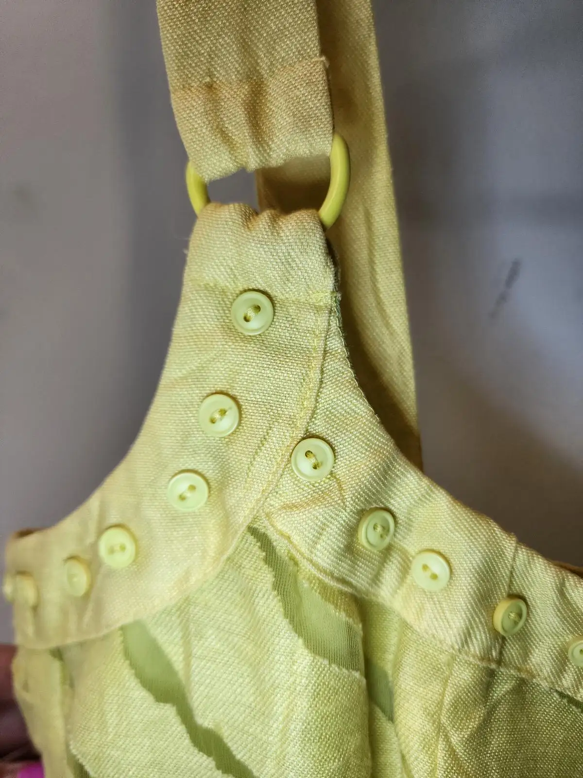 G2 Design by George Gross Dopamine Dressing Lime Yellow Burnout Corset Top 12 Y2 – photo 6