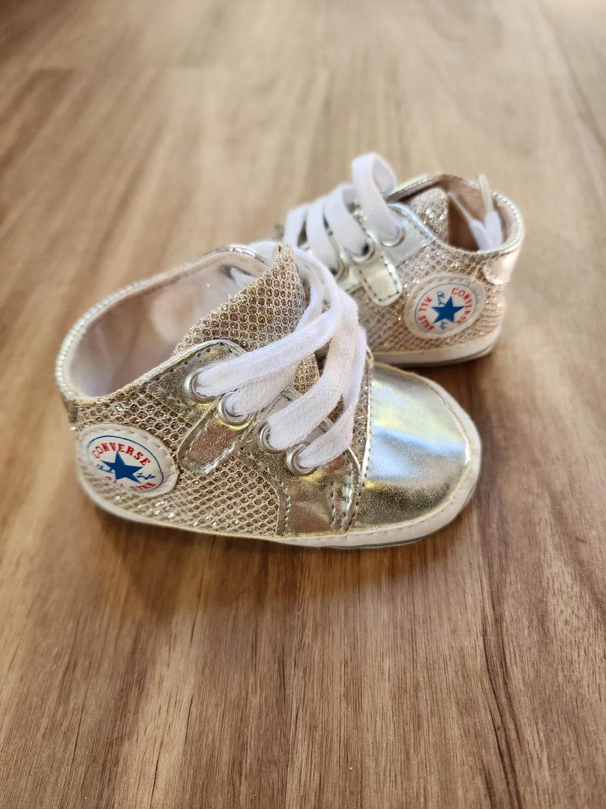 Baby Girl Sneaker Bundle - 2 Converse All Star 1 Adidas High Top
US2 — photo 3