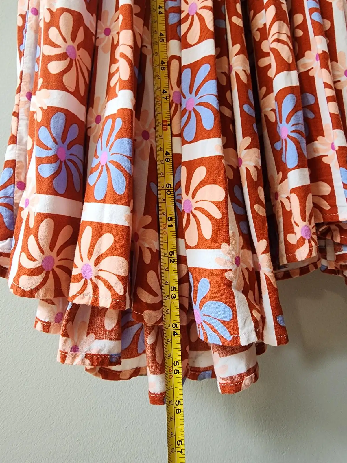 IRIS MAXI Rust Floral Maxi Dress Size 18 Plus Size 70s Resort Coastal Boho – photo 7