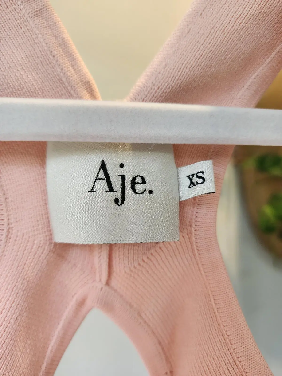 Aje Pink Cross Back Balletcore Coquette Crop Top Size XS – photo 4