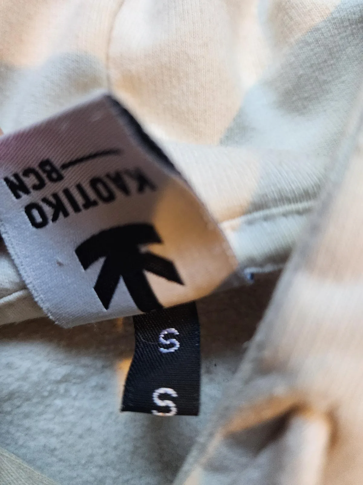 KAOTIKO BCN Protection Cherub Angel Hoodie Off-White Cream Unisex Size S Small — photo 5
