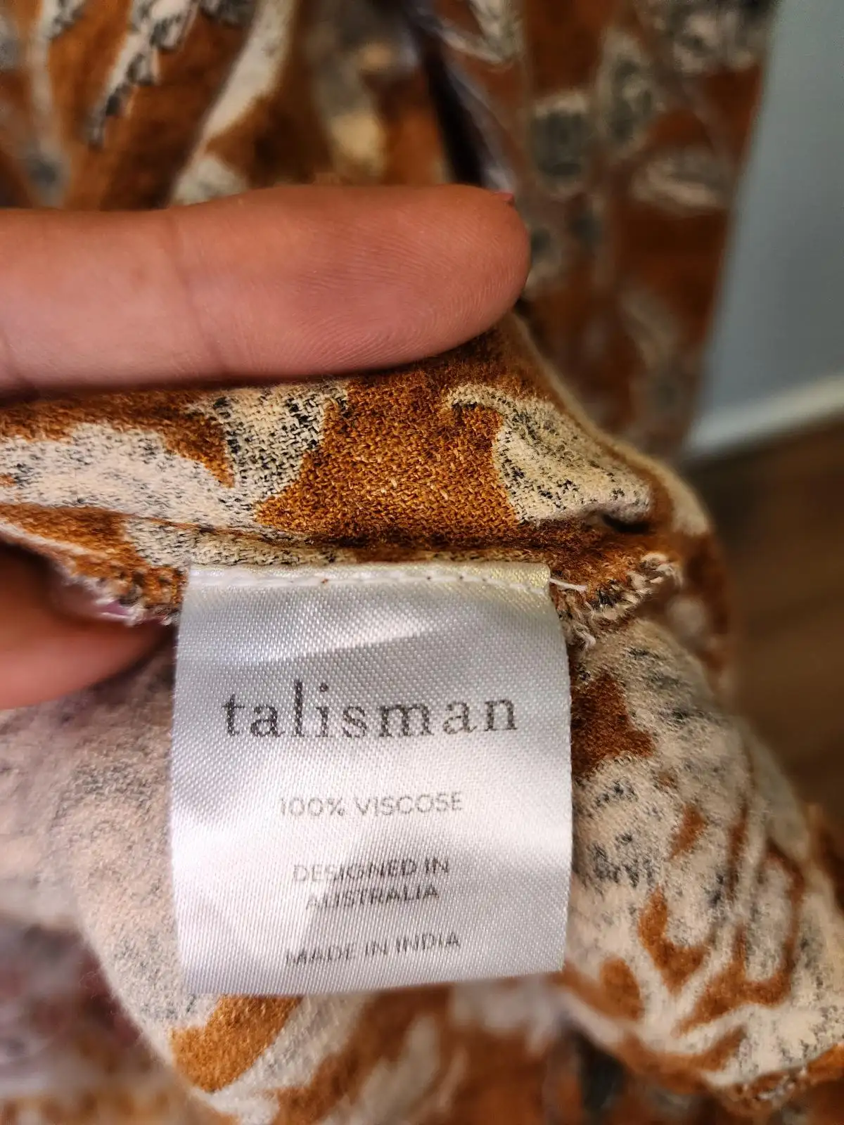Talisman Rust Terracotta Floral Coastal Cowgirl Festival Earthy Boho Maxi Dress – photo 8