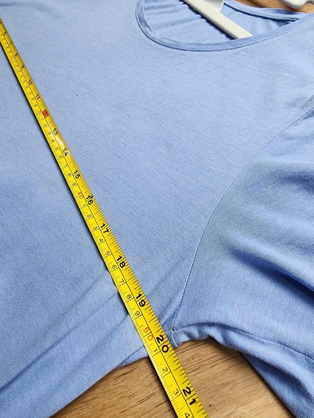 KOWTOW Periwinkle Blue Organic Cotton Drop Waist Minimalist Maxi Dress Size M – photo 7