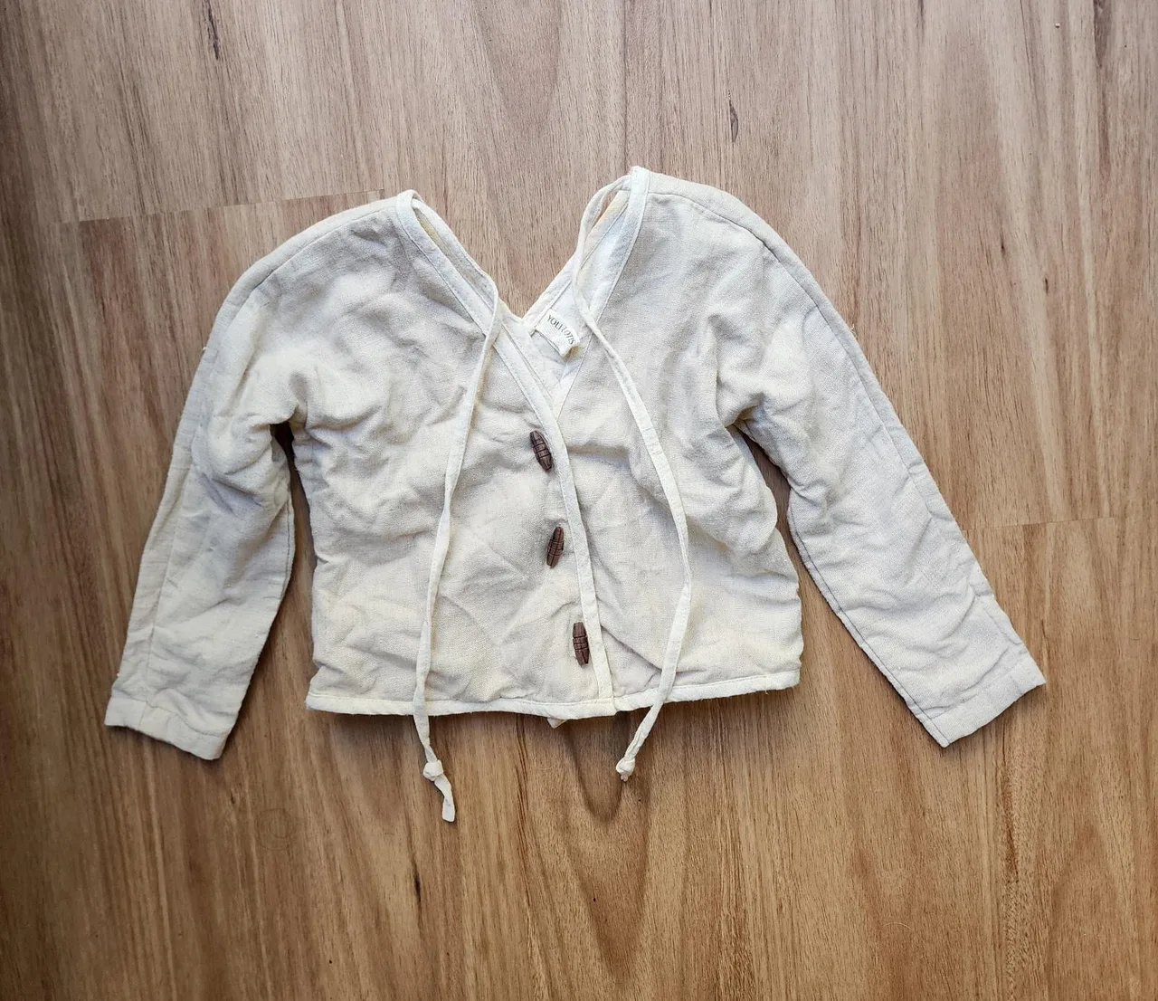 YOLI AND OTIS Unisex Toddler Wrap Cardigan Linen 3yrs — photo 2