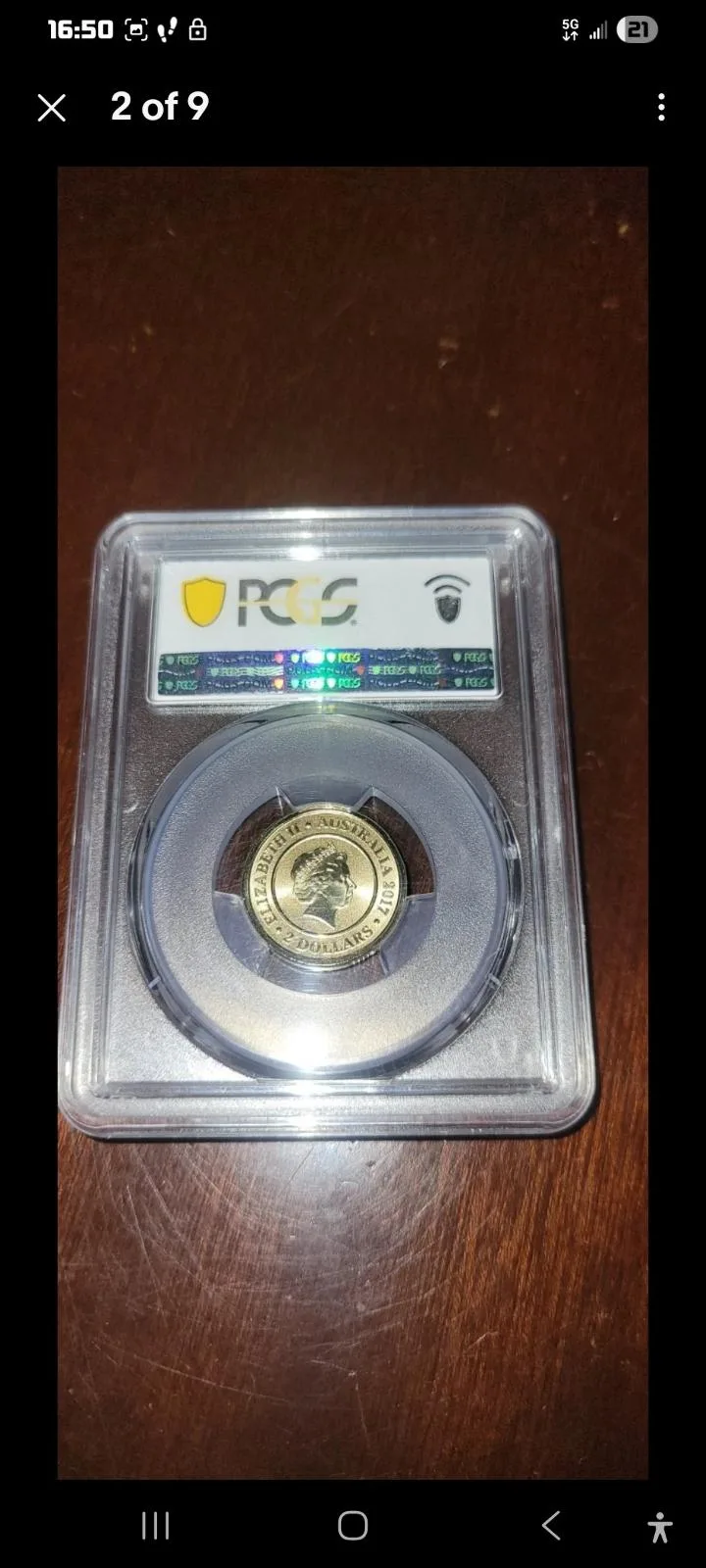 2107 planetary mars $2 coin ms70 — photo 2