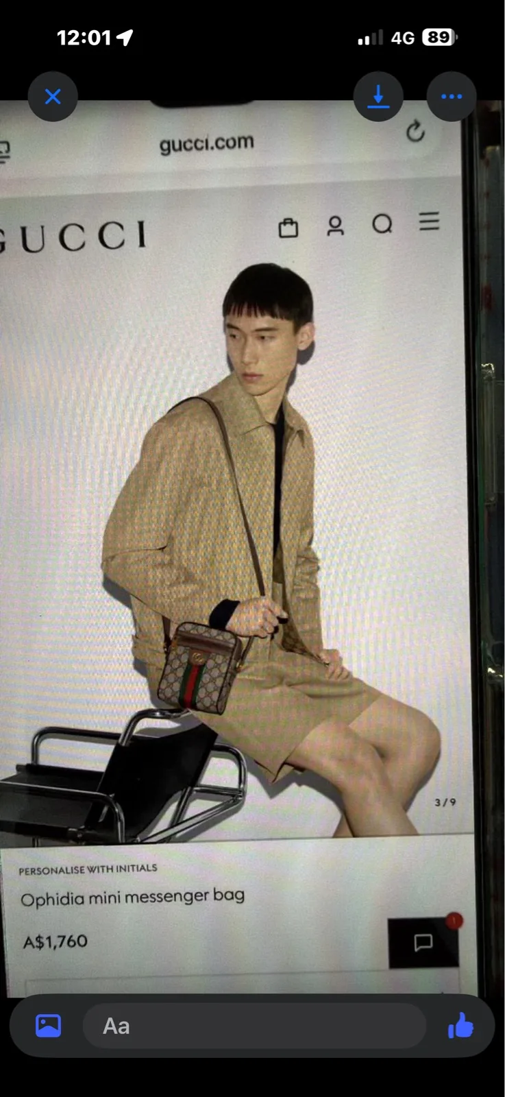 Gucci mini sling bag – photo 5