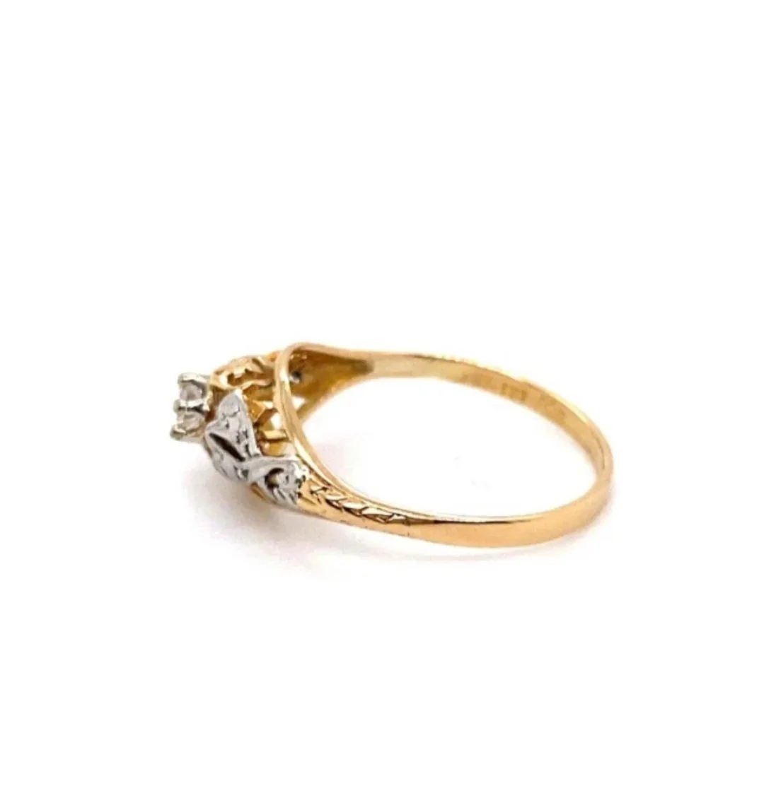 18ct gold genuine Diamond ring – photo 2