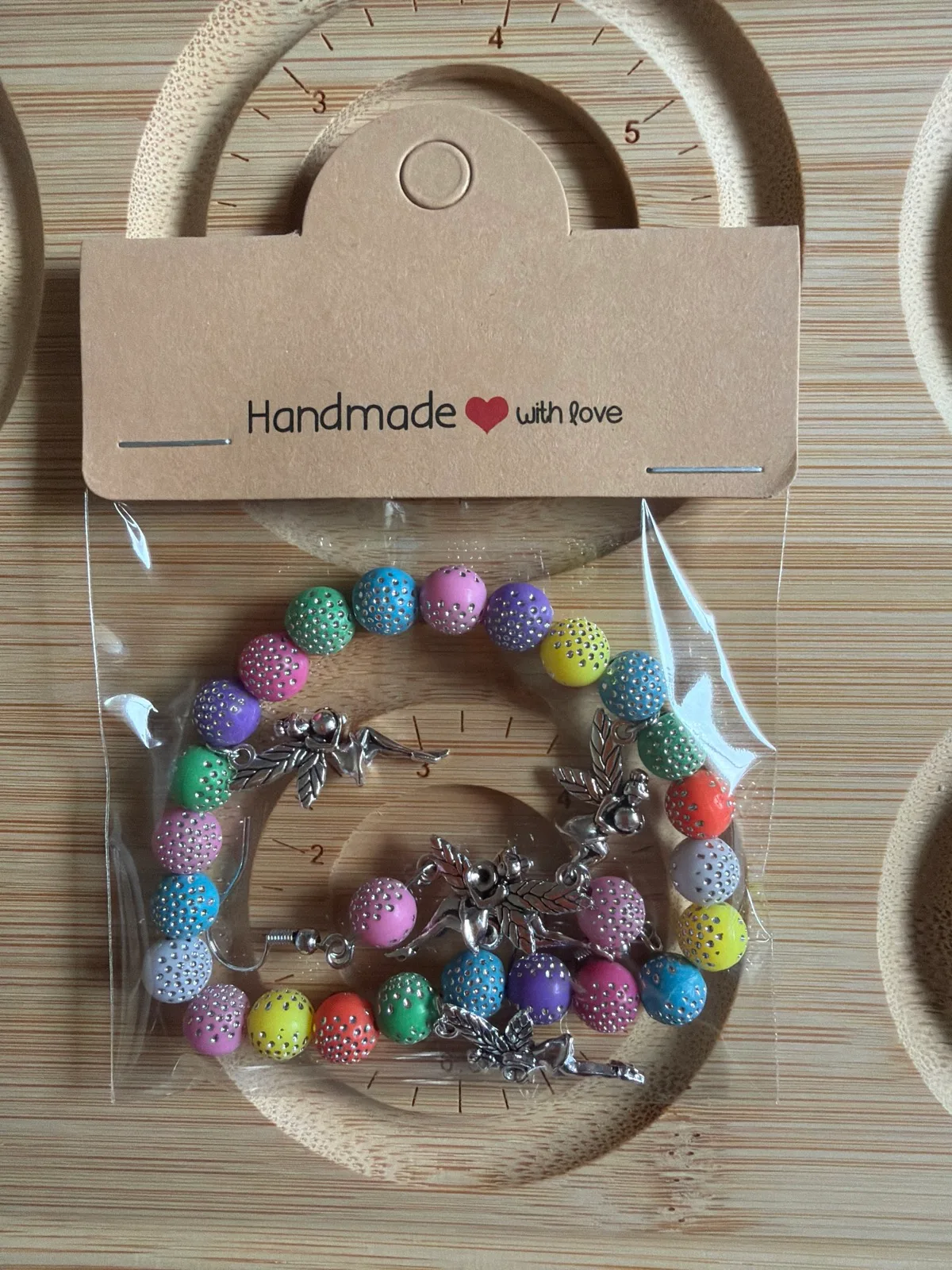 Fairy charm bracelet and earrings – photo 4