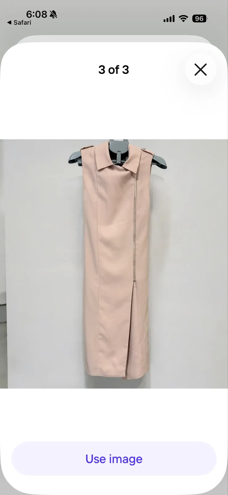 Blush pink sleeveless trench duster vest-dresses — photo 2