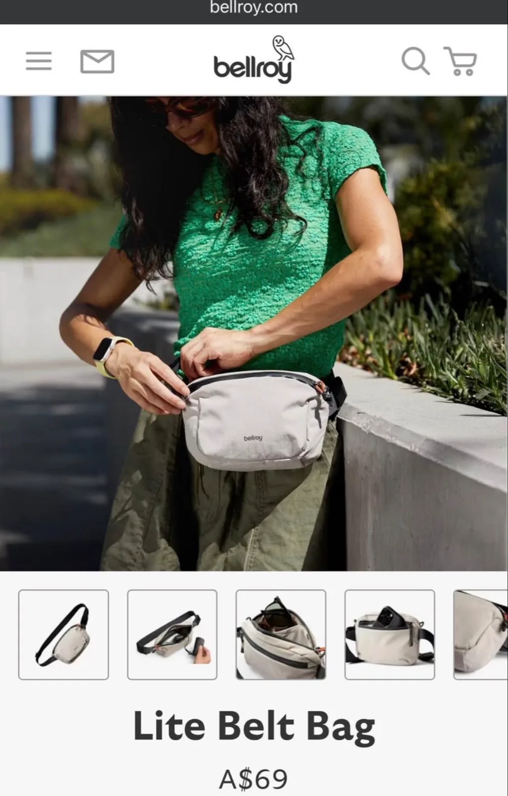 Bellroy Lite Belt Bag / Cross Body Bag / Sling Bag — photo 8