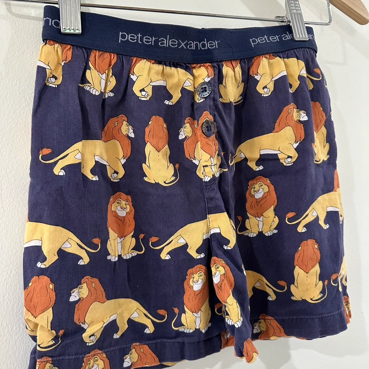 Peter Alexander Jnr Lion King Boxer Shorts Size 5 Disney Simba Navy Kids Pyjama – photo 2