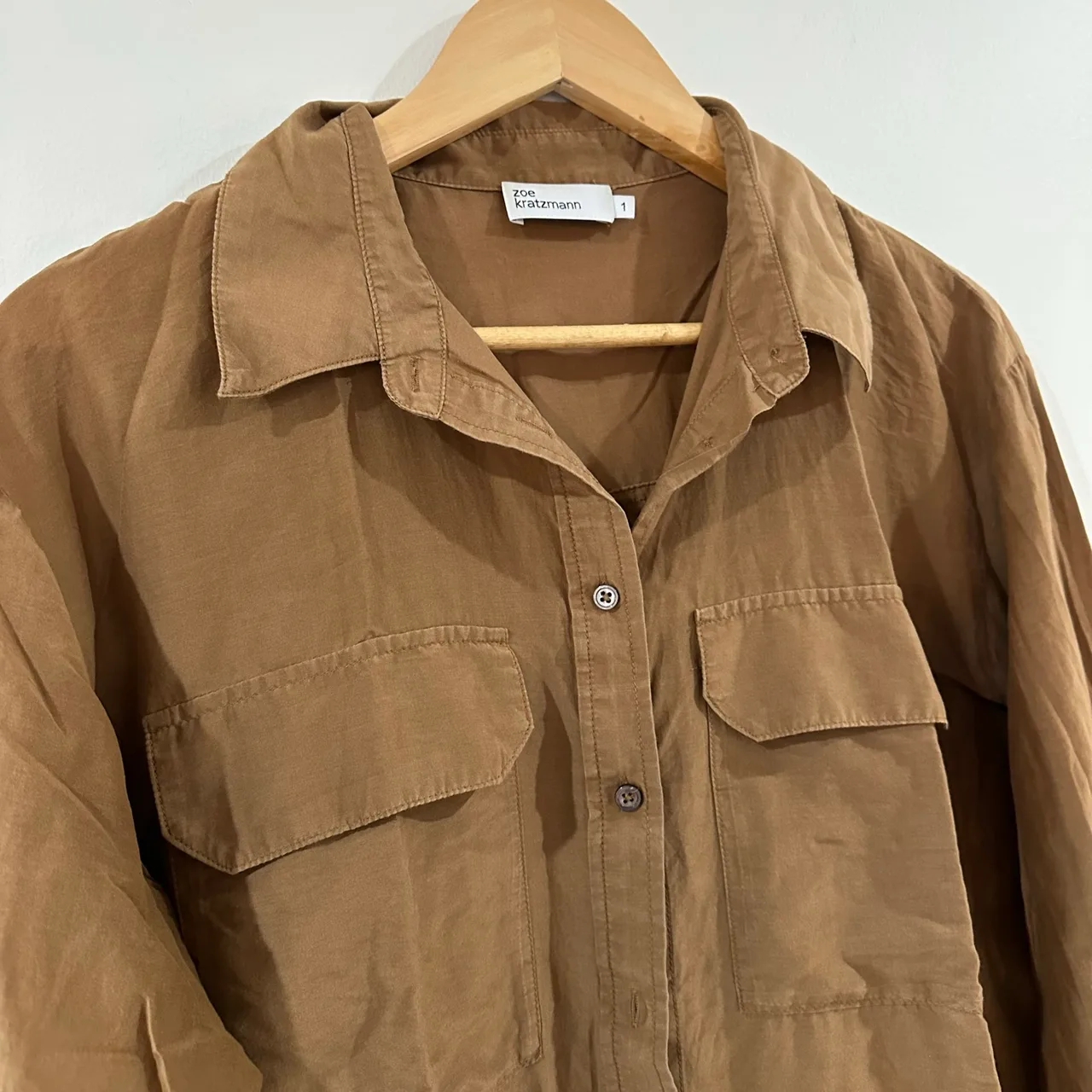 Zoe kratzmann abroad shirt size 1 / 10 au brown – photo 4