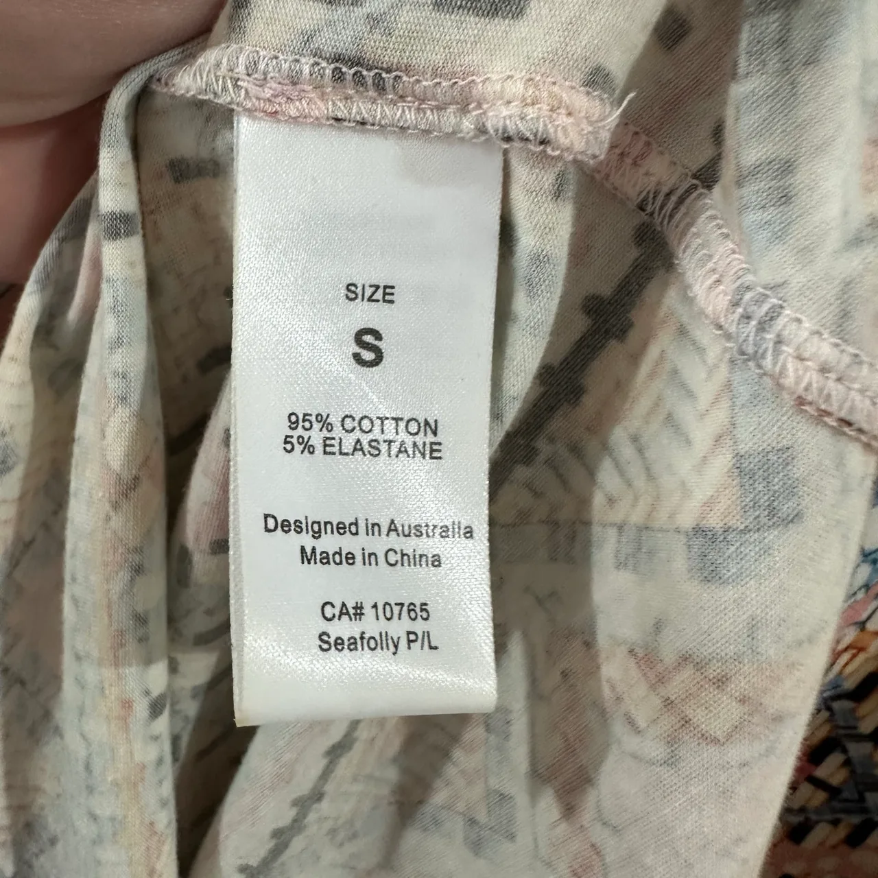 Seafolly aztec print cover up beach dress size small – photo 4