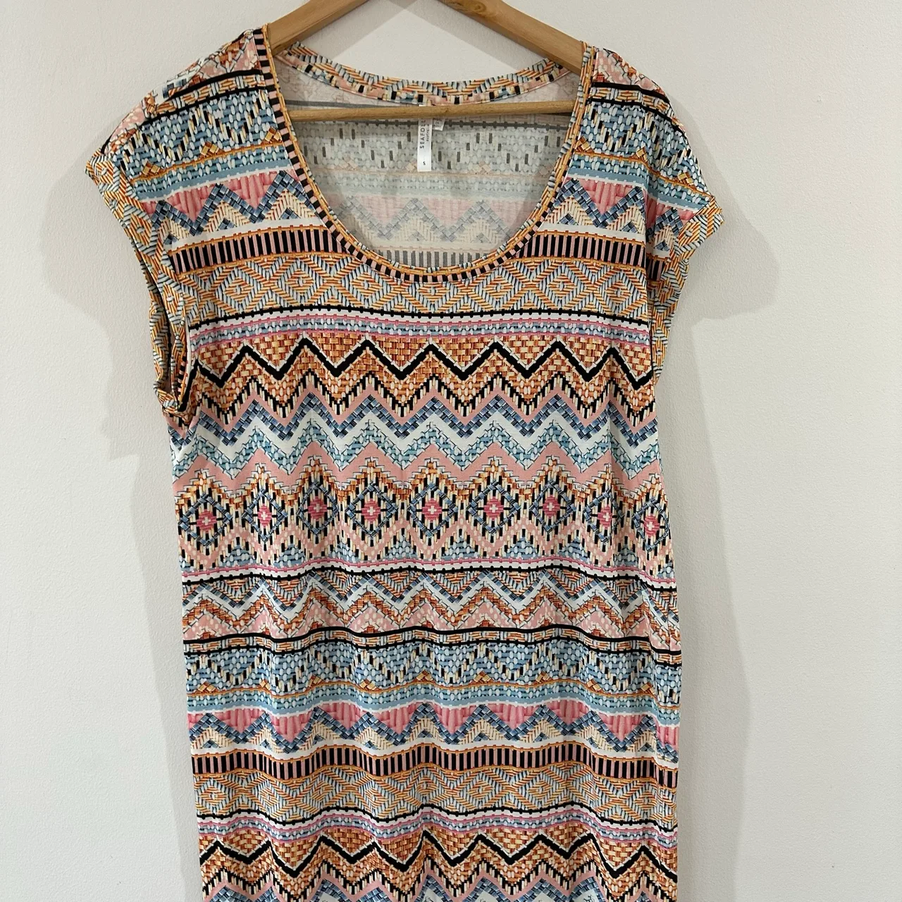Seafolly aztec print cover up beach dress size small – photo 2