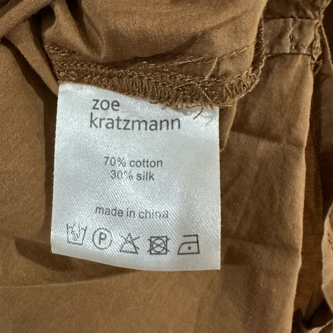 Zoe kratzmann abroad shirt size 1 / 10 au brown – photo 5
