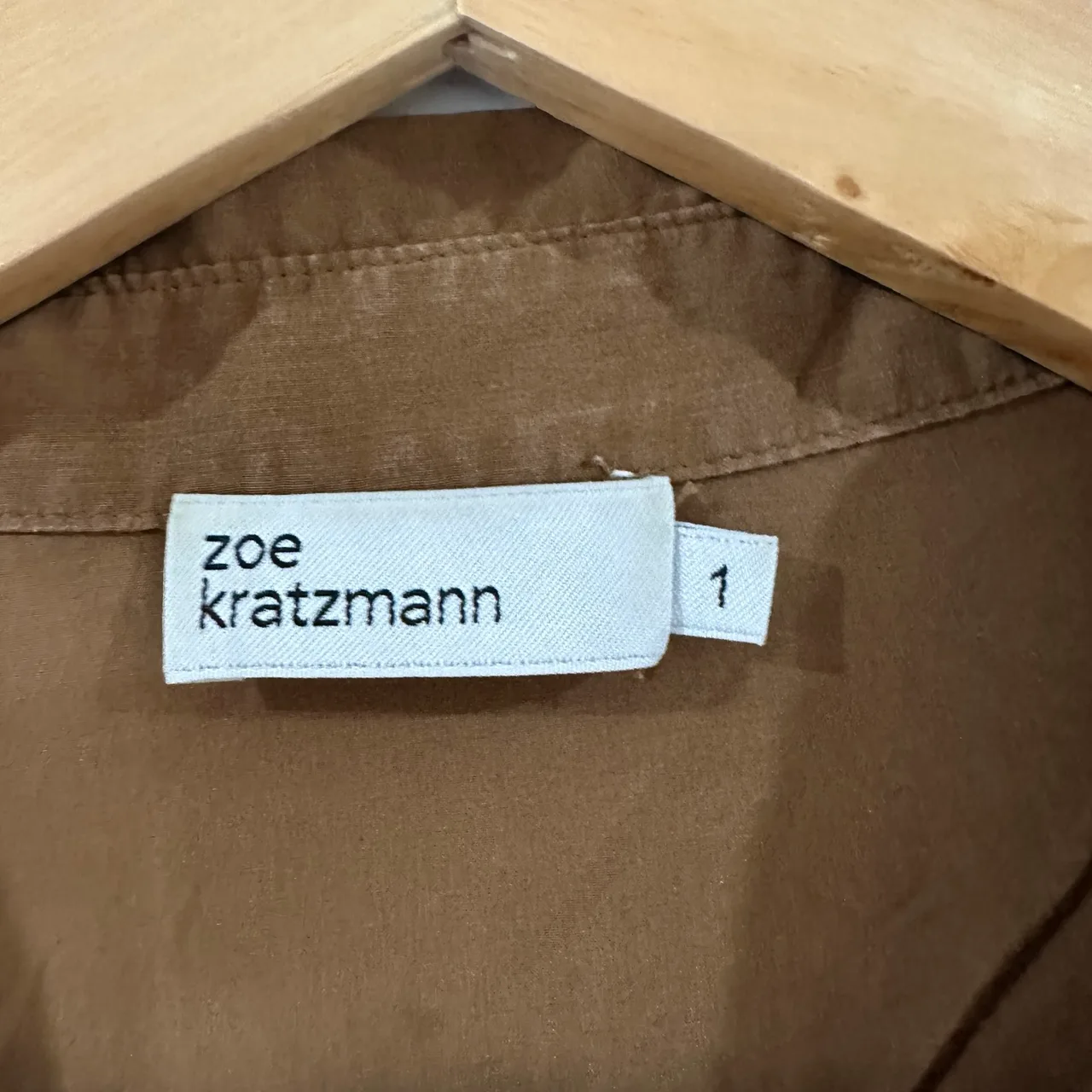 Zoe kratzmann abroad shirt size 1 / 10 au brown – photo 2