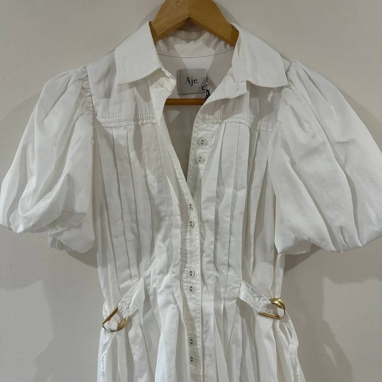 Aje prairie pleated mini dress size 6 bnwt – photo 2