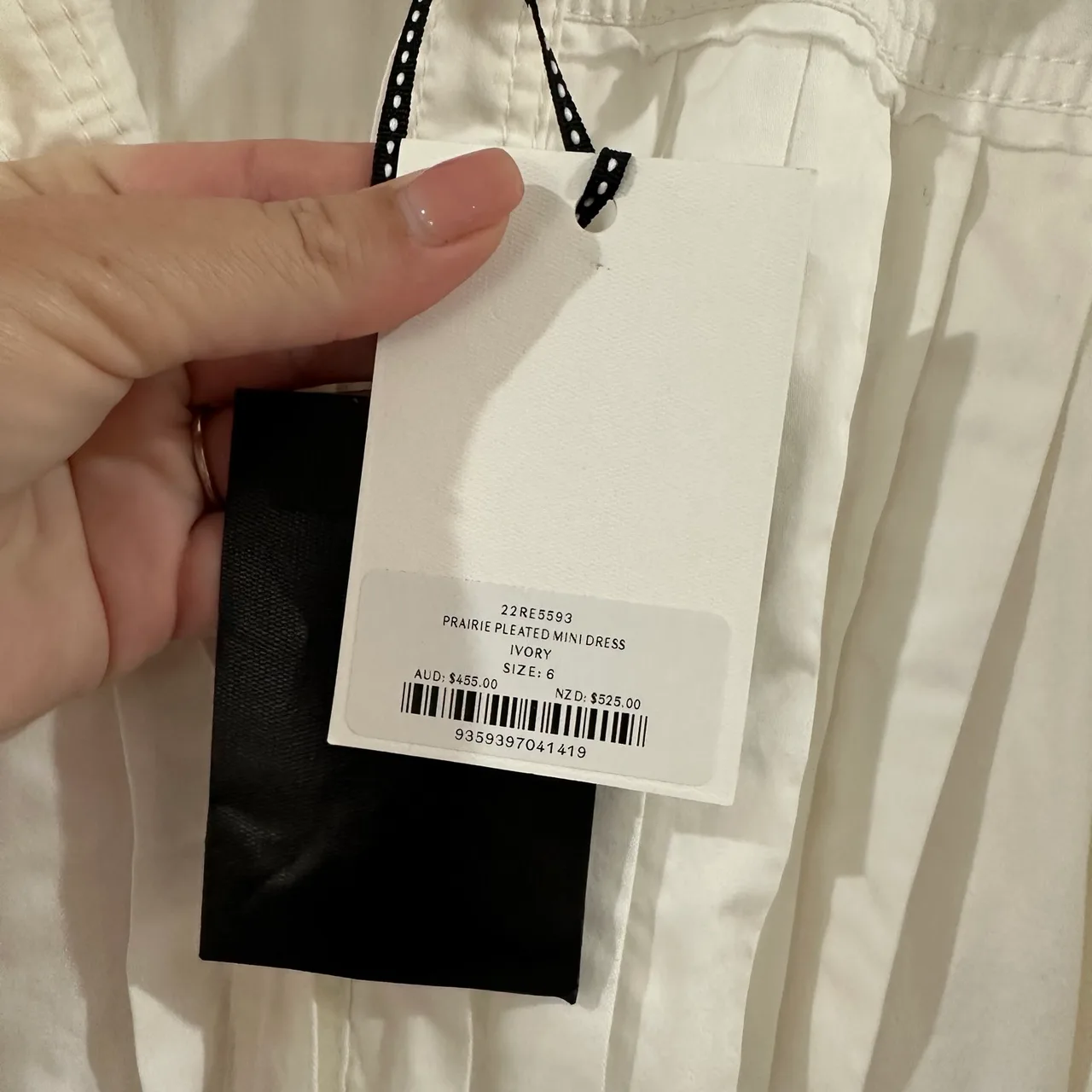 Aje prairie pleated mini dress size 6 bnwt – photo 3