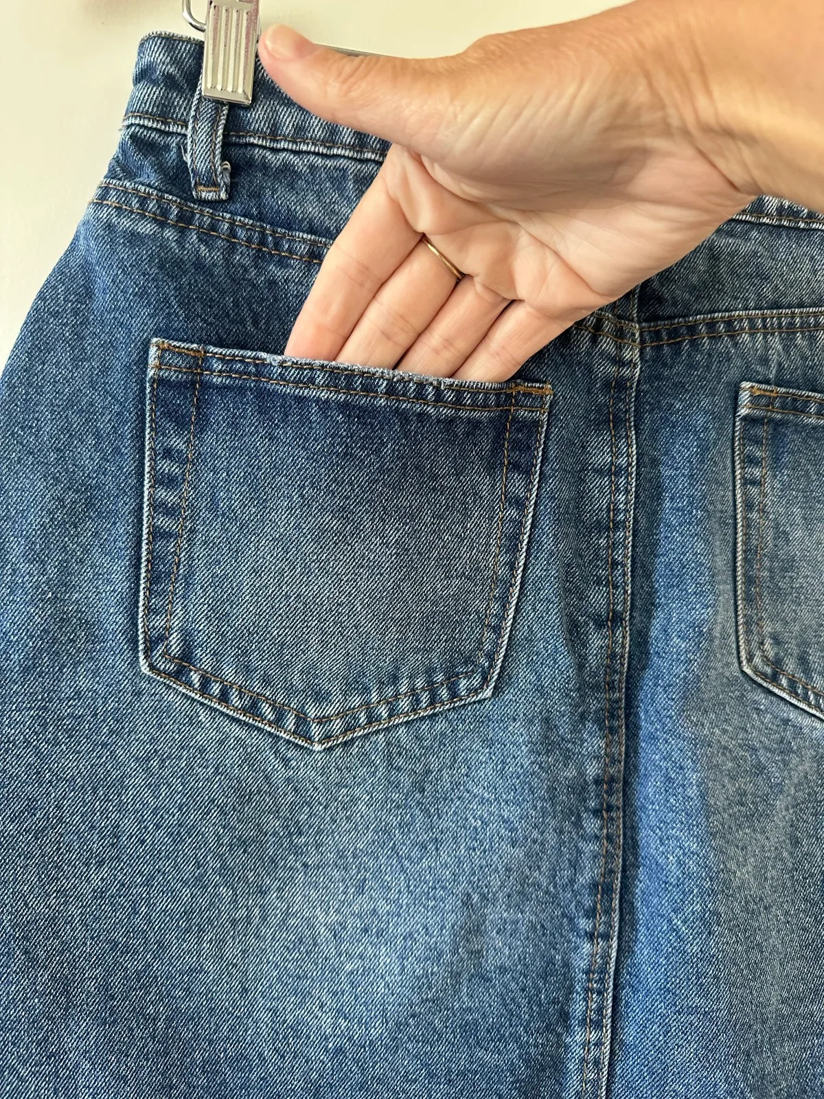 Short Denim Skirt — photo 7