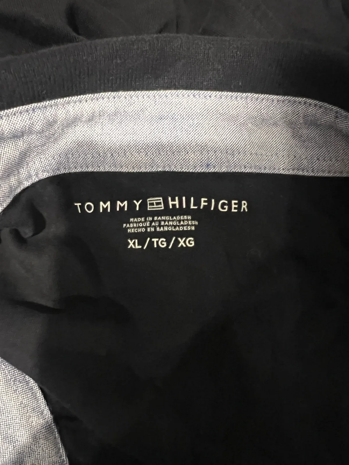Tommy Hilfiger Navy Blue Polo Shirt Size Men's XL — photo 3