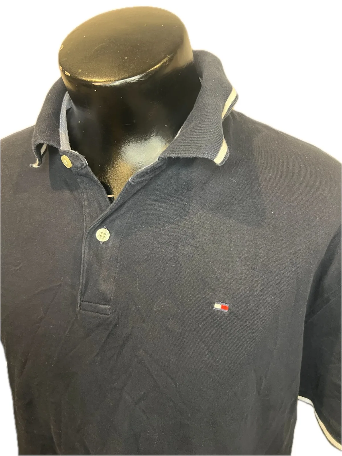 Tommy Hilfiger Navy Blue Polo Shirt Size Men's XL — photo 5
